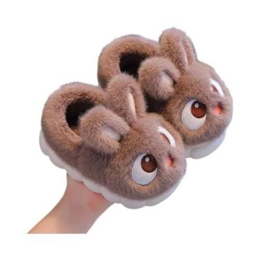 Imagem de Chinelos De Inverno De Algodão Para Meninas E Meninos, Coelhinhos Fofo