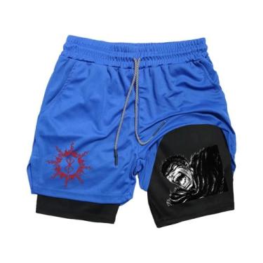 Imagem de Shorts Masculinos Respiráveis De Secagem Rápida Para Basquete E Corrid