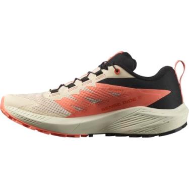 Imagem de Salomon Sense Ride 5 Tênis de caminhada feminino, Tender Peach Fusion Coral Preto, 38