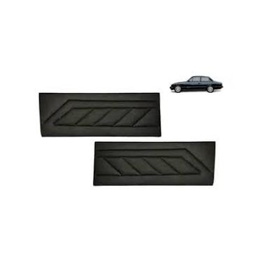 Imagem de Jogo de Forro de Porta Dianteira para Chevette 1986 a 1995, Preto, Aucatex, 2 Forros Esquerda e Direita