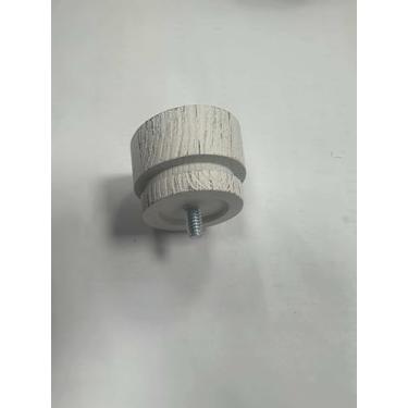 Imagem de Hastes de cortina duplas brancas para janelas de 166 a 300 cm de diâmetro, 2,5 cm de diâmetro, resistentes e ajustáveis, com acabamentos de grão de madeira para fazendas, quartos e salas de estar.