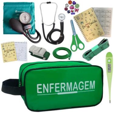 Imagem de Kit Enfermagem Profissional Glicose Estagio Saude Completo - PREMIUM, 