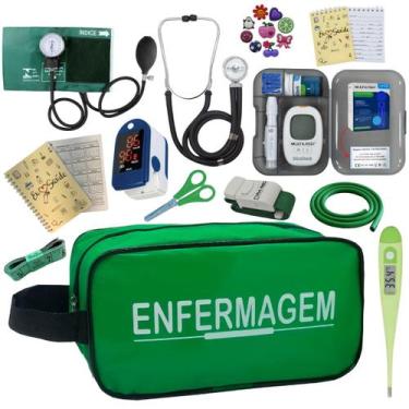 Imagem de Kit De Enfermagem Completo Medidor Glicose Aparelho Pressao - PREMIUM,