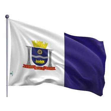 Imagem de Bandeira do Município de Mauá Uma Face Estampada Tamanho 90x128cm - Pá