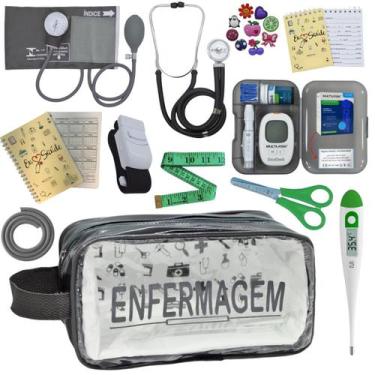 Imagem de Kit Enfermagem Completo Top + Medidor Glicose  - PREMIUM, P.A. Med, IN