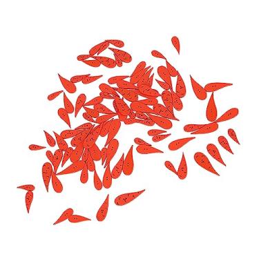 Imagem de Botões de cenoura laranja 100 peças, faça você mesmo, botões de costura de madeira fofos para artesanato, decorações de natal, 4 tamanhos, 2 furos (Dobrada)