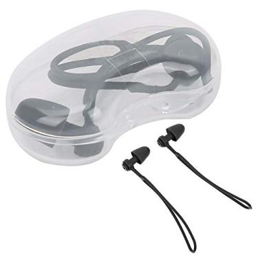 Imagem de Ainoli unissex à prova d'água natação esporte macio silicone protetores de ouvido protetores de ouvido portáteis