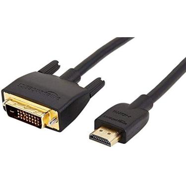 Imagem de Amazon Basics Cabo adaptador HDMI para DVI, bidirecional 1080p, banhado a ouro, preto, 1,8 m, pacotes com 36