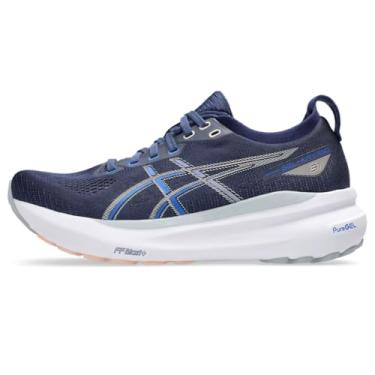 Imagem de ASICS Tênis de corrida feminino Gel-Kayano 31, Azul índigo/prata pura, 36 BR