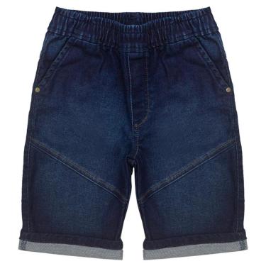 Imagem de Bermuda Juvenil Look Jeans Moletom Jeans - 8 - UNICA-Unissex