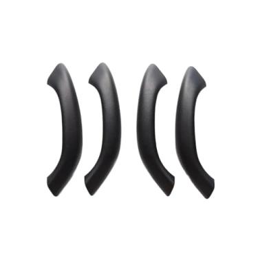 Imagem de Maçaneta interna esquerda e direita para porta de carro, compatível com bmw x1 x2 f48 f49 f39 2016-2020, substituição de acabamento da tampa externa(Leather black 4)
