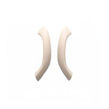 Imagem de Maçaneta interna esquerda e direita para porta de carro, compatível com bmw x1 x2 f48 f49 f39 2016-2020, substituição de acabamento da tampa externa(Beige white 2)