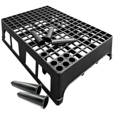 Imagem de Kit 4 Bandeja Caixa 187 Células Completa Com Tubetes 55cm