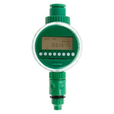 Imagem de MABCIRY Temporizador de irrigação, temporizador de água programável, dispositivo de irrigação alimentado por bateria ao ar livre, sistema de irrigação à prova de intempéries para irrigação de