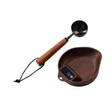 Imagem de Bothyi Balança de café portátil com visor digital preciso, ideal para pesar grãos de café em cafeterias.