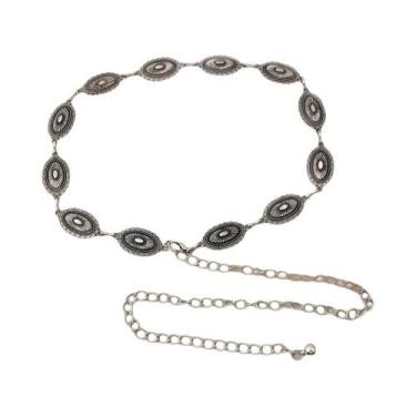 Imagem de Cinto De Cintura Étnico Boêmio Feminino, Cinto De Metal Retro Versátil