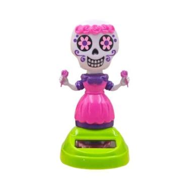 Imagem de Enfeite De Carro De Halloween Com Crânio, Decoração Criativa Com Cabeç