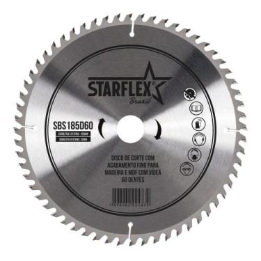 Imagem de Disco Serra Circular Vídea 7.1/4 (185mm) MDF 60 Dentes SBS185D60 Starf