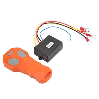 Imagem de Generic Kit de Controle Remoto de Guincho à Prova D'água Sem Fio, Controlador Elétrico de Alta Sensibilidade para Caminhão ATV, Alcance de 75 Pés, ABS e Material de Borracha
