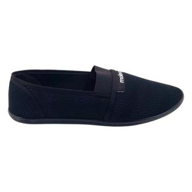 Imagem de Sapatilha Moleca Feminina Calce Facil Tecido Elastico Original, 35, Pr