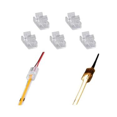 Imagem de Conectores De Fita LED COB De 8mm E 10mm Com 2 Pinos, 5 Peças De Termi