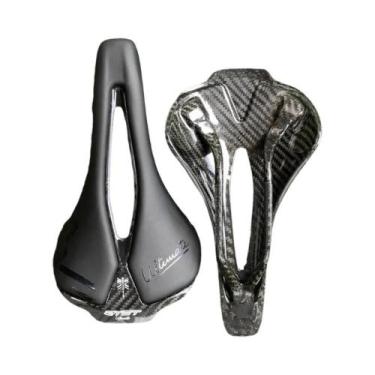 Imagem de Selim De Bicicleta Em Carbono Impresso Em 3D Ultraleve 120g 250x140mm 