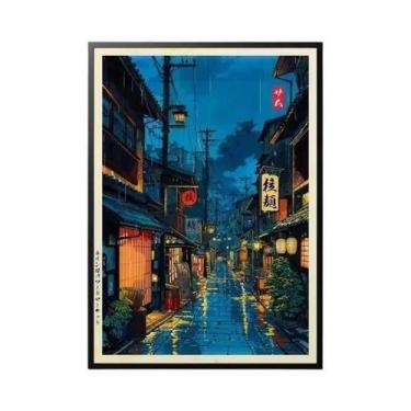 Imagem de Pôster De Parede Moderno Com Estampa De Lona De Loja De Ramen De Anime