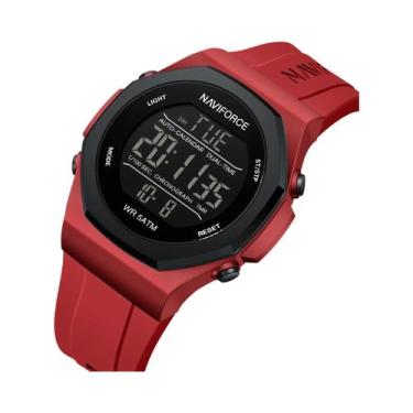 Imagem de Relógio Digital Esportivo Masculino NAVIFORCE Com Mostrador Grande, Lu