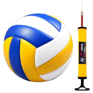 Imagem de Bola de Vôlei Semi Profissional Quadra Areia Praia com Bomba - XH