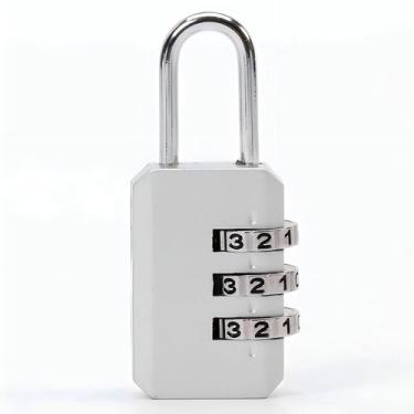 Imagem de Cadeado com Senha Mala Mochila Cromado - LOLADECOR