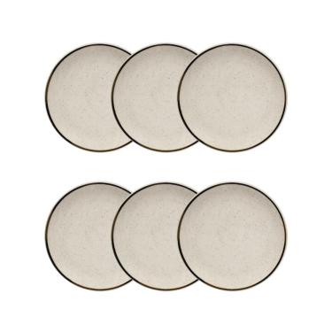 Imagem de Conjunto 6 Pratos de Sobremesa 18,5cm Brisa Cerâmica Oxford