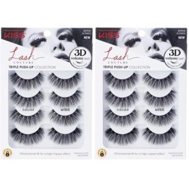 Imagem de Cílios postiços KISS Triple Push-Up Babydoll 8 pares