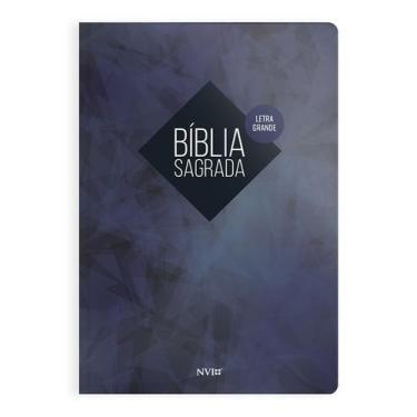 Imagem de Livro - Bíblia NVI - Letra Grande - Brochura - Celeste