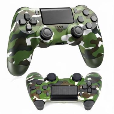 Imagem de Controle Joystick Sem Fio Compatível P 4 Camuflado Wireless Camuflado 