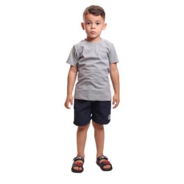 Imagem de Bermuda Tactel Ox Silver Estilo Short, Azul escuro, Menino, 10