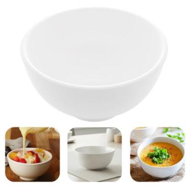Imagem de Bowl de Porcelana Tigela Caldo Sopa Porções Branco Clean 330ml Lyor