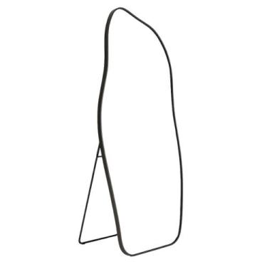 Imagem de Espelho Orgânico 170x70 Grande Corpo inteiro Com Moldura Alumínio Sala