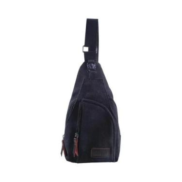 Imagem de Mochila De Ombro Multifuncional Vintage Em Lona Para Homens, Pequena B