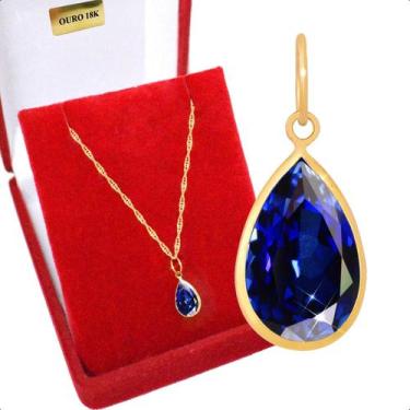 Imagem de Pingente Ouro 18k Pedra Gota 8mm - Sofistgold Joias, Ametista roxa