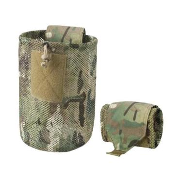 Imagem de Bolsa Tática MOLLE Dobrável Com Cordão Para Carregadores E Utilidades,