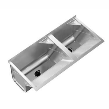 Imagem de Tanque Duplo Super em Aço Inox 104x50,6cm 114 Litros GhelPlus