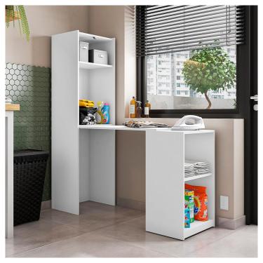 Imagem de Armário Multiuso Para Lavanderia Mult Max Branco Caemmun