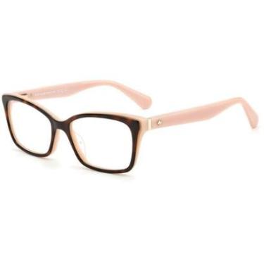 Imagem de Armação de Óculos Kate Spade Jeri Oo4 - Marrom Havana 52-Feminino