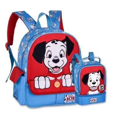 Imagem de Mochila 101 Dalmatas Bolsa E Lancheira Escolar Infantil