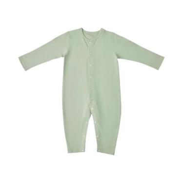 Imagem de Pijamas De Algodão Verde Para Bebês De 3 a 9 Meses, 3 Tamanhos, Roupas
