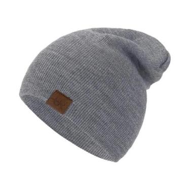 Imagem de Gorro Unissex De Malha Macia E Quente, Casual, Elegante, Liso, Para Us