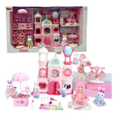 Imagem de Casinha Feliz Palácio E Parque Completo Coelhos E Acessórios Family Sy