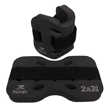 Imagem de Caneleira Hidroginástica Muvin – 2 a 3kg – Tornozeleira - Natação – Fechamento Regulável – Esportes Aquáticos – Treino – Condicionamento Físico – EVA – Flexível - Lavável – Leve - Par