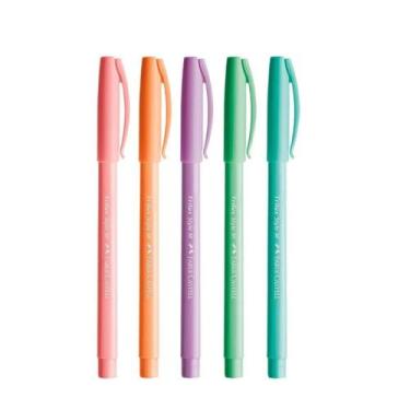 Imagem de Caneta Esferográfica Trilux Style Colors Pastel / 5 unidades - Faber C