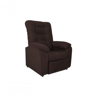Imagem de Poltrona Do Papai Reclinável Onix Suede Marrom Matrix